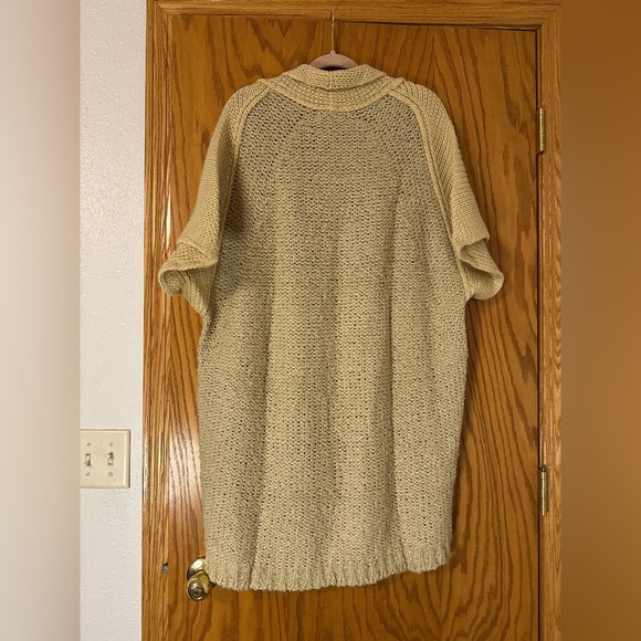 Elan Camel Knit 3/4 Sleeve Open-Front Cardigan - NWT - OS - Picture 3 of 11